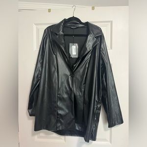 PrettyLittleThing Leather Jacket -NWT